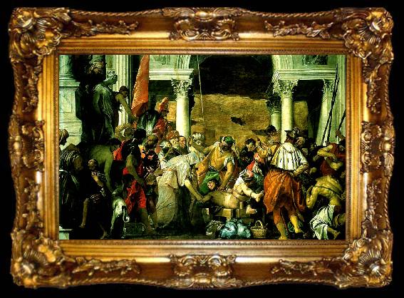 framed  Paolo  Veronese martyrdom of st. sebastian, ta009-2